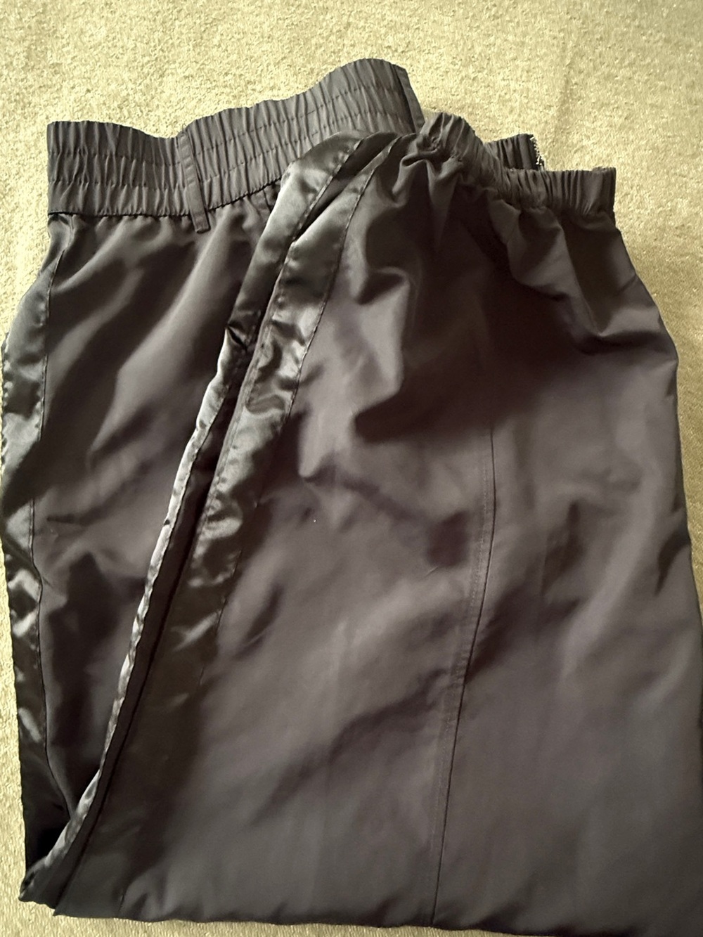 Future Collective Women's Black Cropped Track Pants 1X